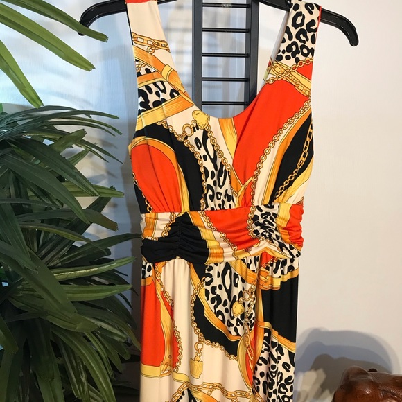 IB Diffusion Orange Multicolored Maxi Dress - Picture 11 of 13
